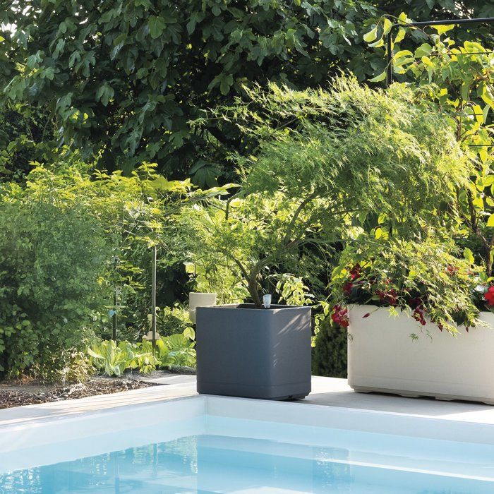 Porte-plantes - DEROMA - Cosmo - 78 x H 163 cm - Métal - Gris