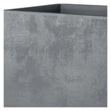 DEROMA Jardiniere Muret Millennium R - Ashgrey - 78,5x39 x h39,1 cm - A réserve d'eau