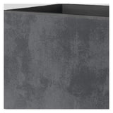 DEROMA Jardiniere Muret Millennium R - 99 x h39 cm - Anthracite - A réserve d'eau - Roulettes