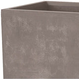 Pot de fleurs rectangulaire - DEROMA - Millennium - 97 L - 99 cm - A réserve d'eau  et roulettes - Marron
