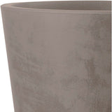 Pot de fleurs rond - DEROMA - Millennium - 79 L - Ø 50 cm - A réserve d'eau et roulettes - Marron