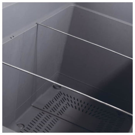 DEROMA Jardiniere Muret Cosmo - 78 x H39 cm - Anthracite - A réserve d'eau - Roulettes