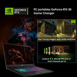 PC Portable Gamer - MSI - Katana 17 HX B14WGK-256XFR - FreeDOS - 17.3QHD 240Hz - i7 14650HX - RTX5070 - 32Go DDR5 - 512Go SSD