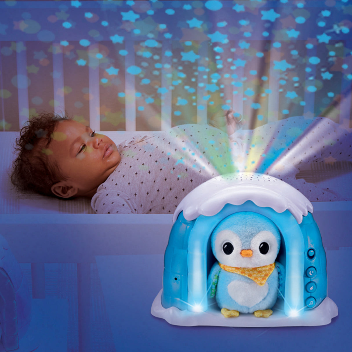 VTECH VEILLEUSE P'TIT PINGOUIN NUIT ETOILEE