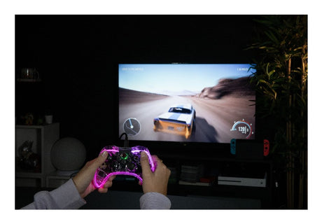 Konix - Manette sans fil Crystal Nintendo Switch, Switch OLED, PC et PS4