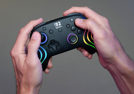 Manette de jeu - Nintendo Switch 2 - Afterglow Wave - RGB - Sans fil - Noir - Turtle Beach