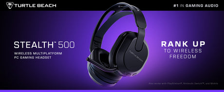 Casque de gaming sans fil - TURTLE BEACH - Stealth™ 500 PC - Noir