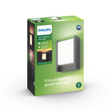Applique murale - PHILIPS - Arbour - Éclairage extérieur - Lumiere blanche chaude - Large - IP44
