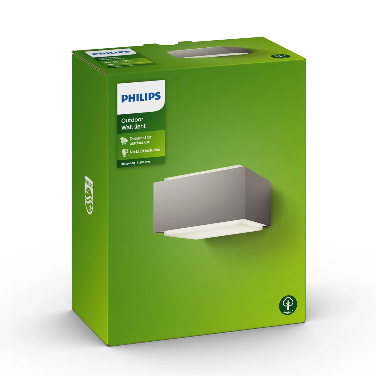 Applique murale - PHILIPS - Hérisson - Gris - 1x42 W - 230 V - IP44