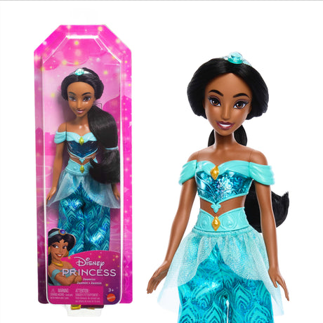 Jasmine Poupée 29 cm, Mattel Poupée Disney Princesses habillage et accessoires HLW12