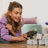 Figurine Rhino de Pierre, Figurine fantastique, Monstre Mythique et Puissant avec une Tete Mobile, Schleich 70157 Eldrador Creature
