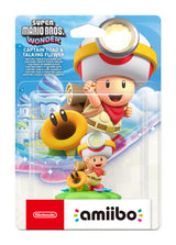 Figurine Amiibo - Capitaine Toad & Fleur Cancan • Collection Super Mario