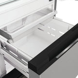 Réfrigérateur multiportes - WHIRLPOOL - WHKF6352X5E - 351 L - Dual NoFrost - 6e sens - Classe D - Multiflow - 203,5x59,5x66,3 - Inox