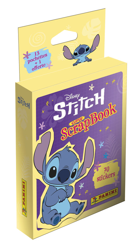 Blister de 13 pochettes + 1 offerte - PANINI - STITCH 2 - MON SUPER SCRAPBOOK - 70 stickers