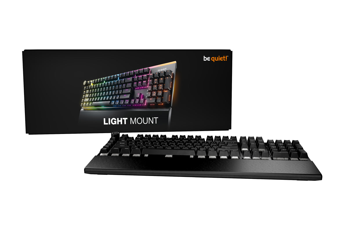 Clavier mécanique Gamer - Silent Tactile - BE QUIET! - Light Mount - FR ISO - ARGB
