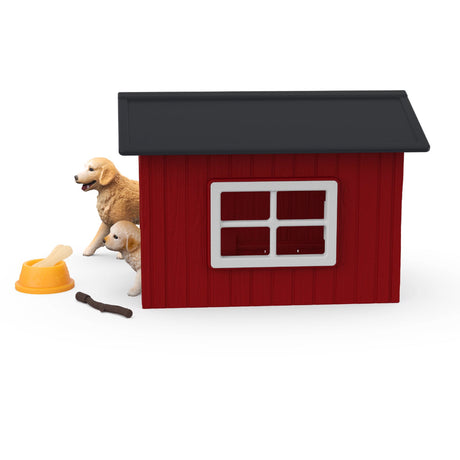 Coffret Niche avec Golden Retriever, SCHLEICH 42722 Farm World, Des 4 ans