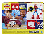 Play-Doh SpiderMan Attaque tranchante, coffret avec 2 figurines flexibles, 7 accessoires et pâte a modeler, des 4 ans, Marvel