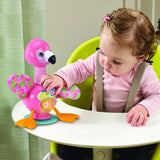VTECH Flamingo Rigolo — Jouet d'éveil flamant rose 9-36 mois, sons, mélodies et ventouse