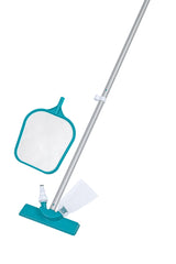 Kit de nettoyage piscine jusqu'a 3,96m - Bestway - Aquaclear - épuisette et tete d'aspirateur