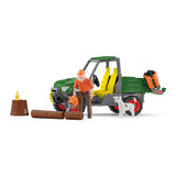Garde forestier avec véhicule, Coffret Schleich 42659 Farm World pour enfant, des 5 ans