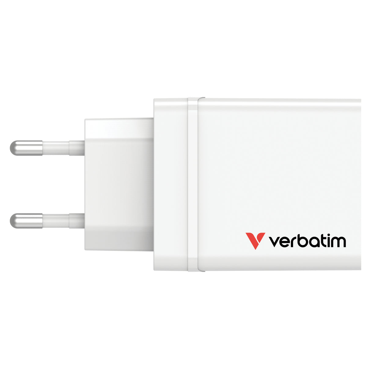 Chargeur secteur Verbatim GaN 3x ports USB-A + 1x port USB-C 30W (Blanc)