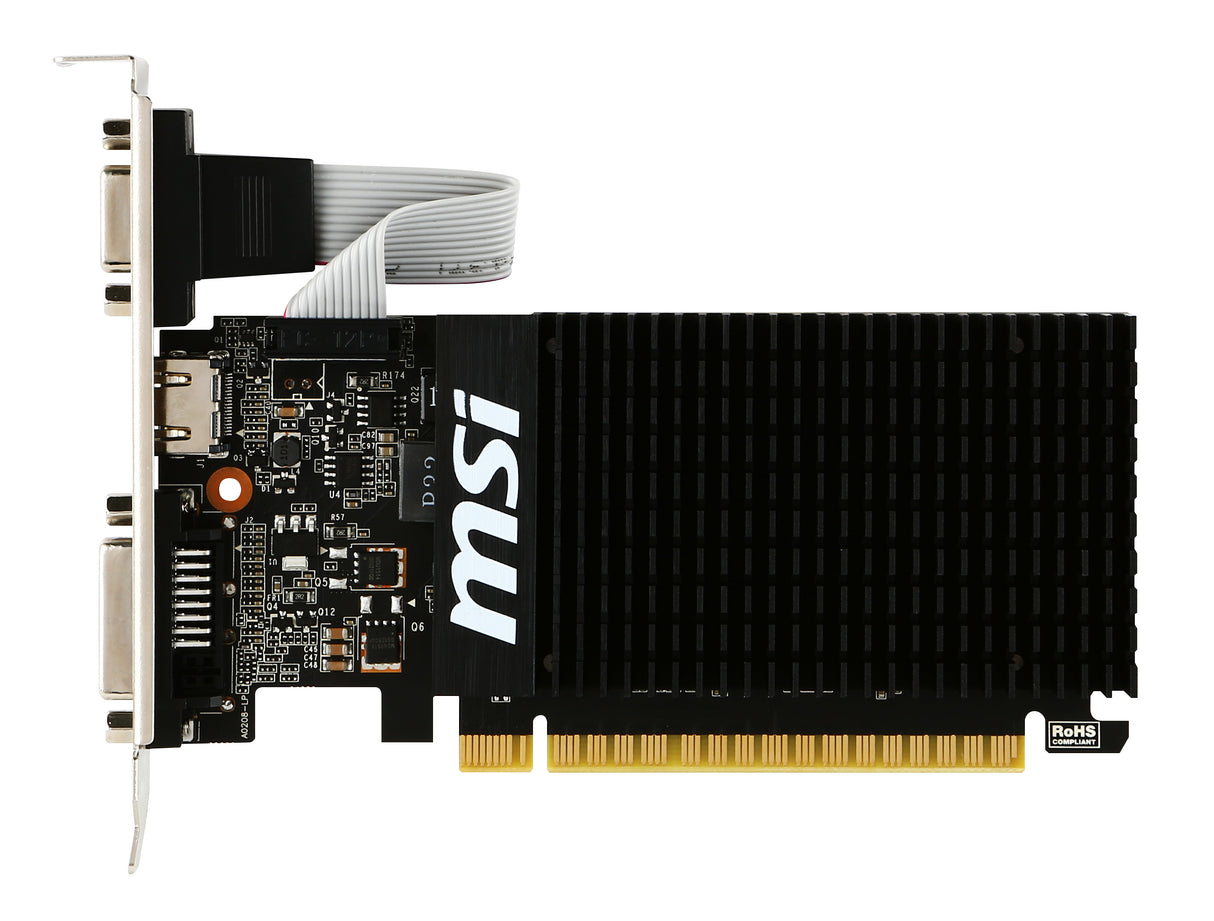 Carte Graphique Nvidia MSI GeForce GT710 2GD3H 2Go LP (Low Profile Passive)