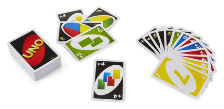 Uno Classique Clipstrip - Jeu de Cartes Famille - Avec cartes Joker personnalisables - Mattel Games - BGY49 - 7 ans et +