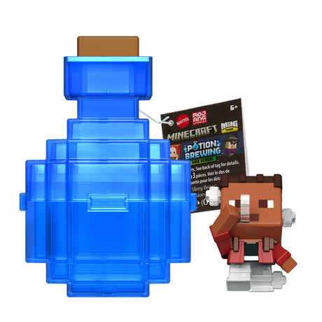 Minecraft-Mini-Tetes Modulables - Assortiment de figurines - Minecraft - HTK99 (modele aléatoire)