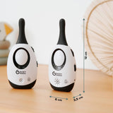 Babyphone - BABYMOOV - Portée 300m - Audio Simply Care avec fonction VOX - Double alarme et 2 adaptateurs