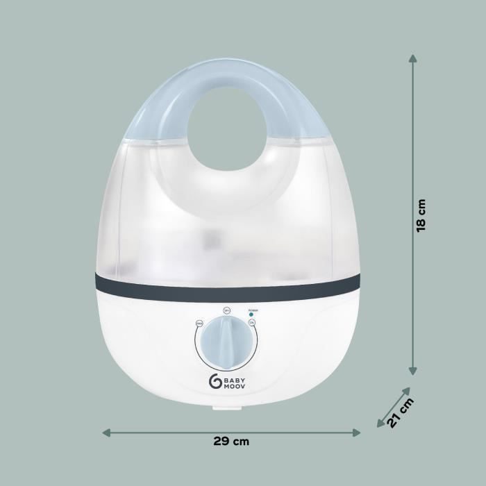 BABYMOOV Hygro - Humidificateur d'air chambre bÈbÈ - Silencieux - Vapeur froide