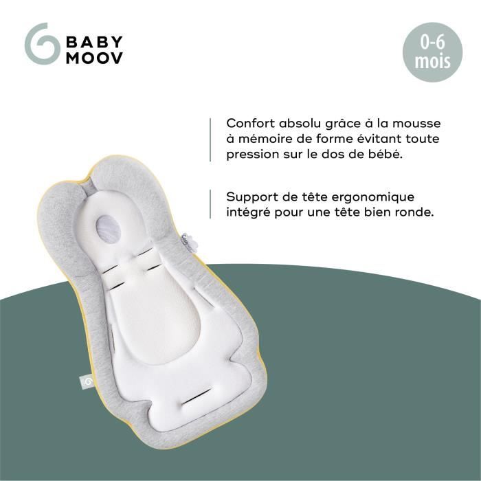 Babymoov RÈducteur Nouveau-nÈ Universel Cosymorpho, Tissu Respirant, De 0 a 6 mois, Fresh Smokey