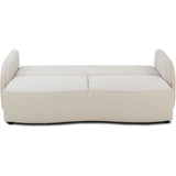 CanapÈ convertible BARI 3 places - Tissu beige - Coffre de rangement - L215 x H89 x P100 cm