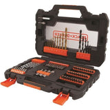 Coffret Vissage PerÁage BLACK+DECKER A7231-XJ - 76 Accessoires Forets, Douilles, Embouts