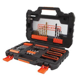 Coffret perçage vissage - BLACK+DECKER - A7231-XJ - 76 Accessoires - forets, douilles, embouts