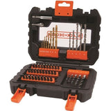 Coffret PerÁage Vissage BLACK+DECKER - A7232-XJ - 50 Accessoires - Forets, Embouts, Fraise