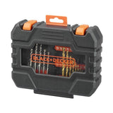 Coffret perçage vissage - BLACK+DECKER - A7232-XJ - 50 Accessoires - Forets, Embouts, Fraise