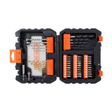 Coffret perçage vissage - BLACK+DECKER - A7232-XJ - 50 Accessoires - Forets, Embouts, Fraise