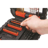 Coffret PerÁage Vissage BLACK+DECKER - A7232-XJ - 50 Accessoires - Forets, Embouts, Fraise