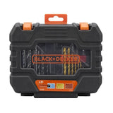 Coffret perçage et vissage - BLACK+DECKER - A7233-XJ - 31 accessoires - forets, embouts