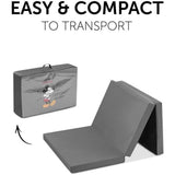 Matelas pour lit de voyage - SLEEPER - 120 x 60 cm - Ep. 5 cm - Pliable - Gris - HAUCK