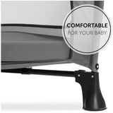 Matelas pour lit de voyage - SLEEPER - 120 x 60 cm - Ep. 5 cm - Pliable - Gris - HAUCK