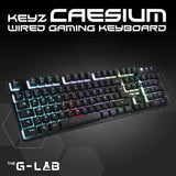 Clavier Gaming - Membrane RGB - THE G-LAB - KEYZ-CAESIUM/FR - FR Layout - 12 raccourcis - 19 touches anti ghosting