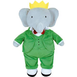Peluche - JEMINI - Peluche …lÈphant Babar +/- 40 cm - En peluche douce - IdÈale pour crÈer des histoires et dÈcorer la chambre !