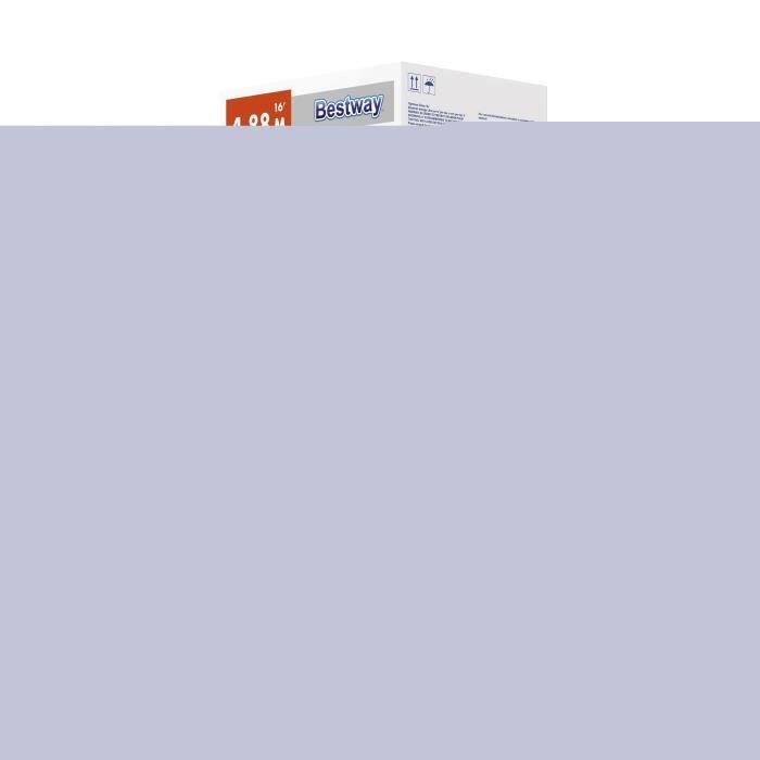 Kit Piscine hors sol tubulaire BESTWAY - Steel Pro Max - 488 x 122 cm - Ronde (Filtre avec cartouche, échelle, bâche)