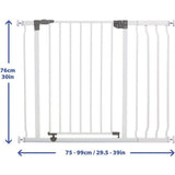 Barriere de sÈcuritÈ et extension 18 cm - DREAMBABY - LIBERTY - 1 barriere + 1 extension - 93-99 cm - Blanc