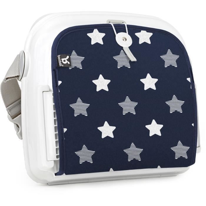 Réhausseur bébé pour table a manger - BENBAT - Portable et lavable - Facile a plier - Harnais de sécurité réglable - Marine