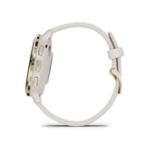 Montre GPS connectée Venu 3S GARMIN, 30,4mm (1,2), Acier Soft Gold, boîtier ivoire et bracelet en silicone ivoire