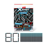 Jouet - ZURU - XSHOT - Fléchettes en mousse - 80 unités - Pour enfants a partir de 8 ans