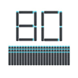 Jouet - ZURU - XSHOT - Fléchettes en mousse - 80 unités - Pour enfants a partir de 8 ans