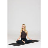 Tapis de Yoga - ATHLECIA - Estell - 6 mm - L 173 x L 61 cm - Noir